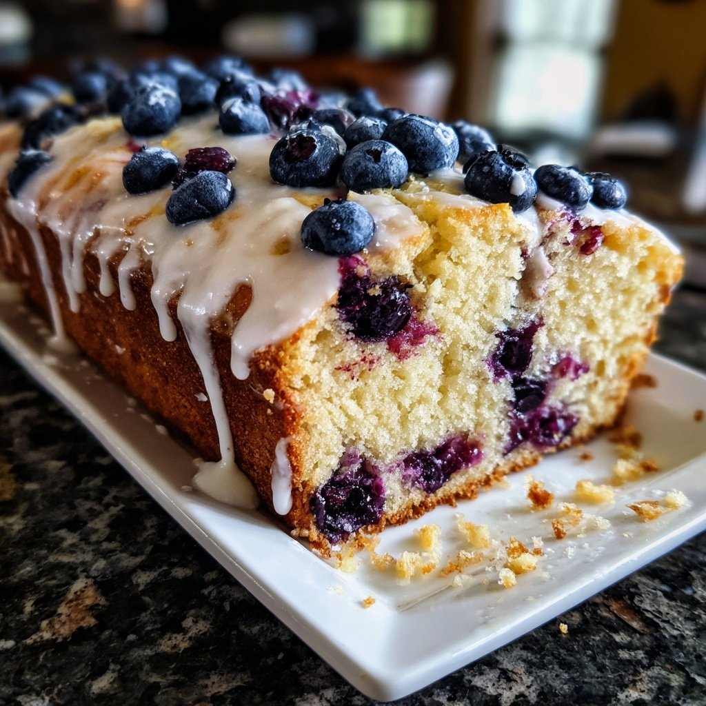 Baking & Desserts Lemon Blueberry Loaf Cake