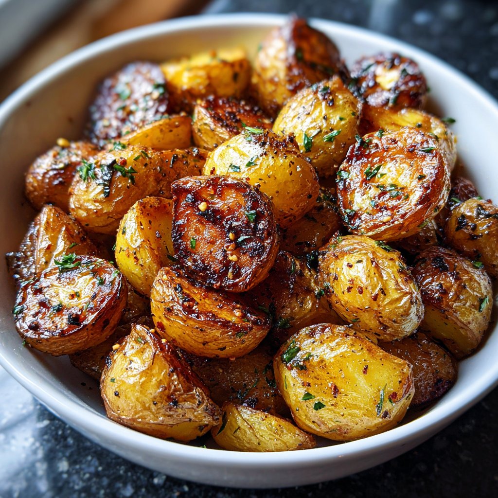 Roasted Baby Potatoes with Truffle Oil