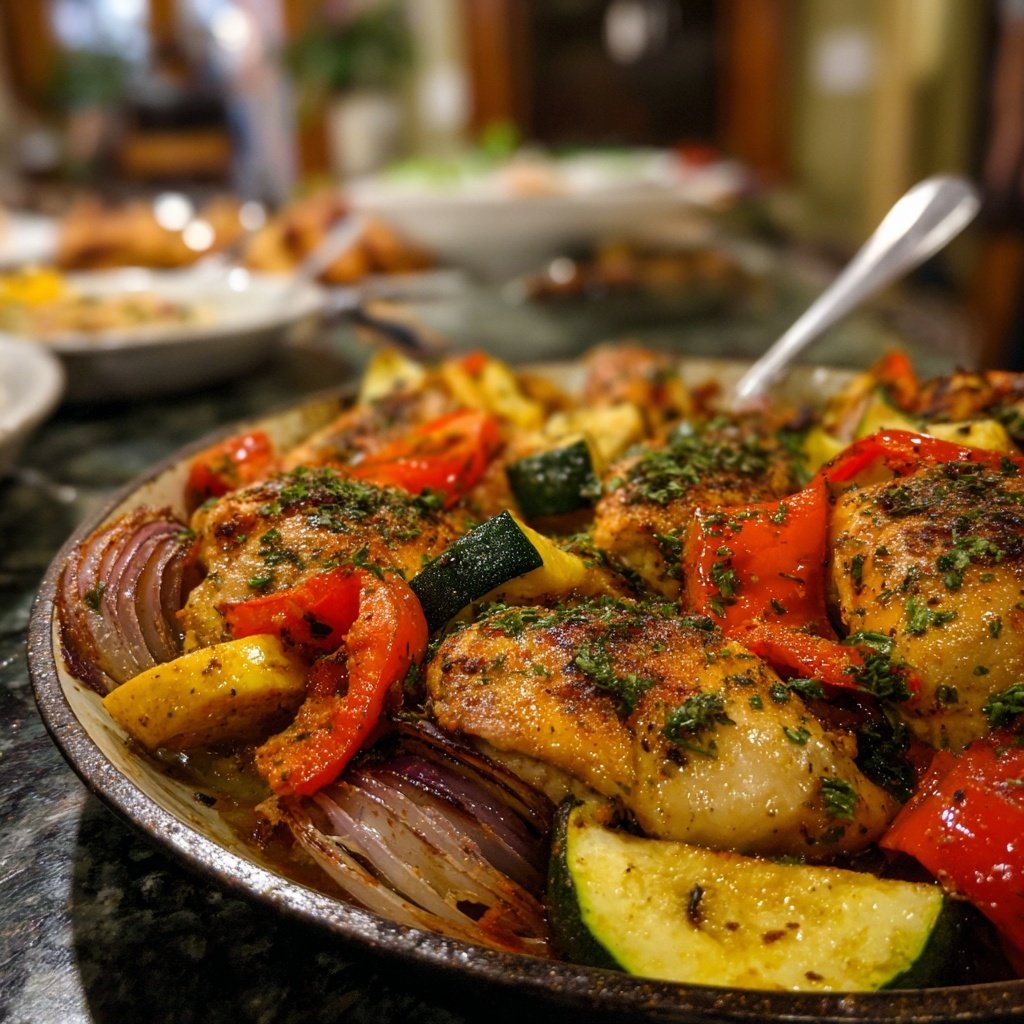 Mediterranean Roasted Chicken And Vegetables