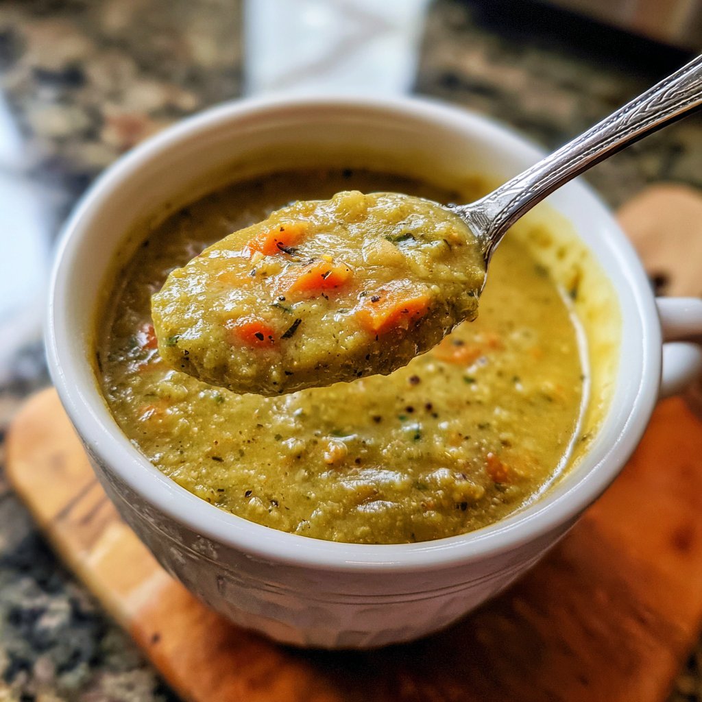 Healthy Crockpot Split Pea Soup