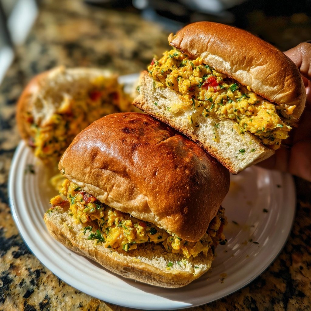 Herbed Chickpea Smash Sliders