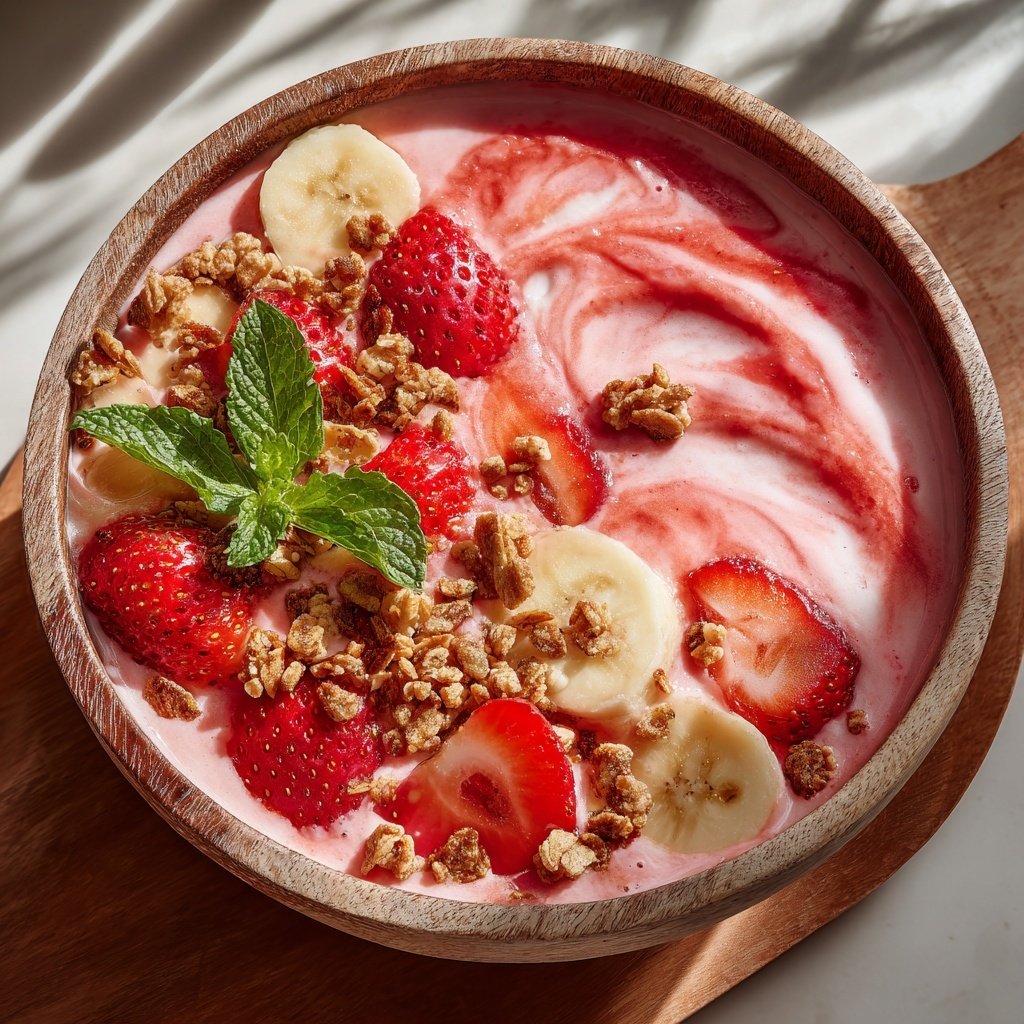 Fresh Strawberry Smoothie Bowl