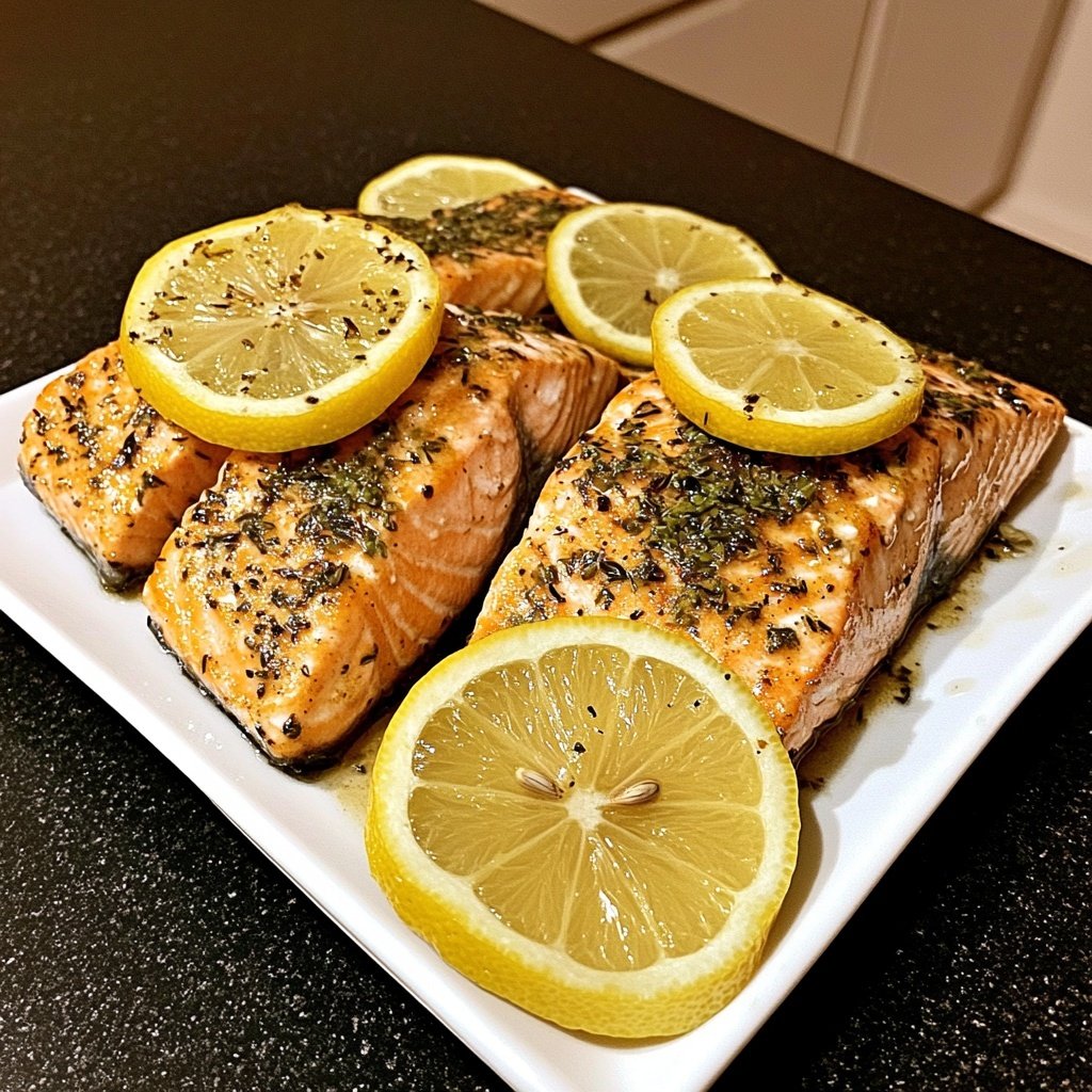 Healthy Baked Salmon with Lemon Recipe