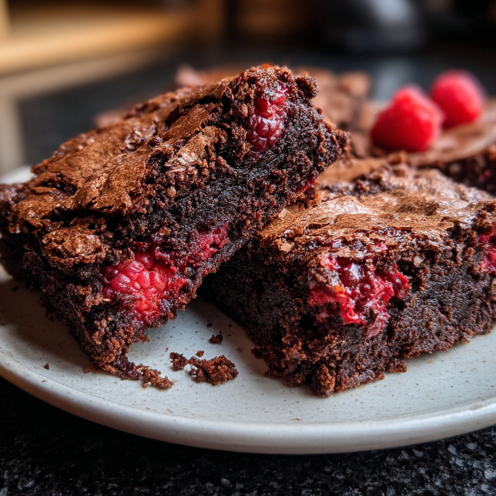 Chocolate Raspberry Brownies
