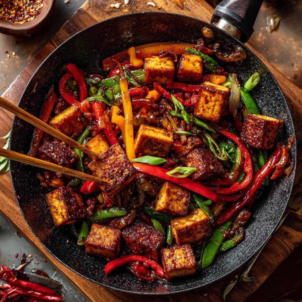 Honey Garlic Tofu Stir Fry