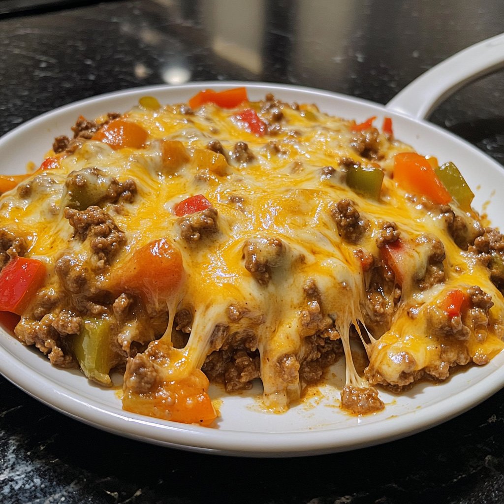 Ground Beef Skillet Cheesy