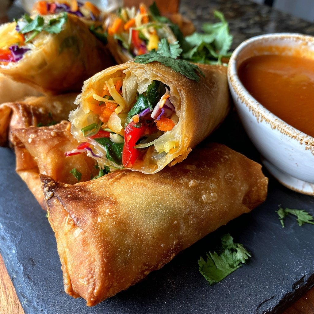 Super Bowl Veggie Spring Rolls