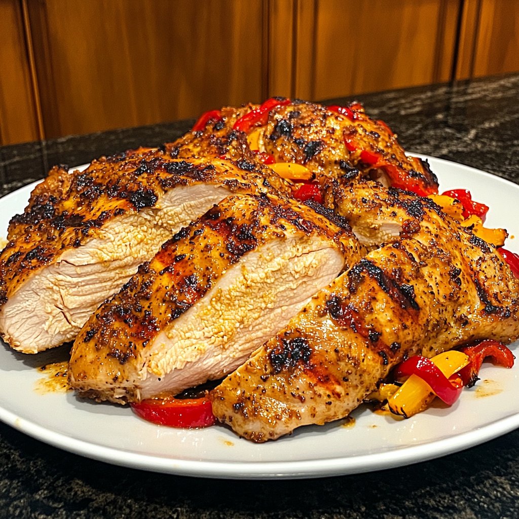 Chicken Breast with Roasted Peppers
