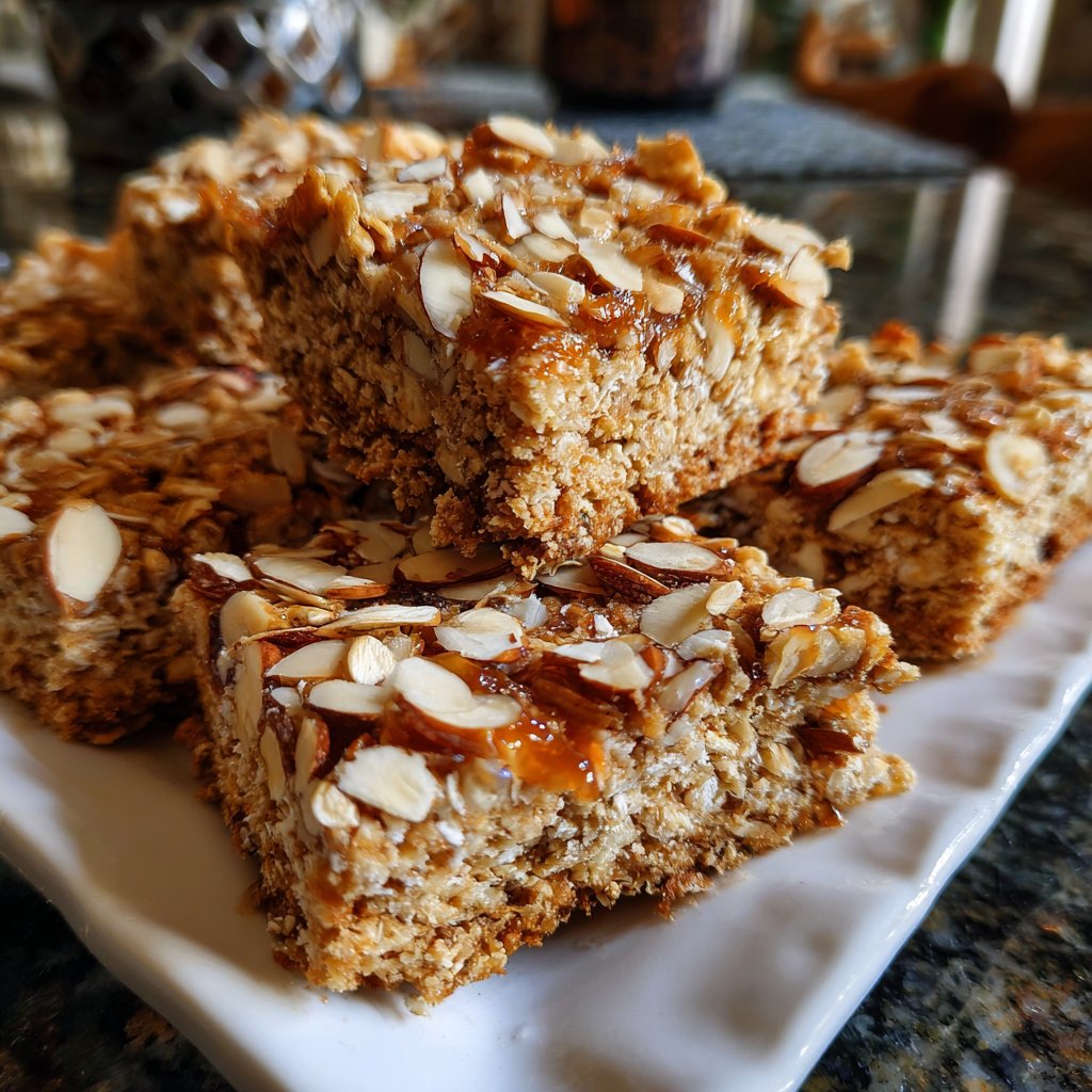 Vanilla Almond Oat Breakfast Squares