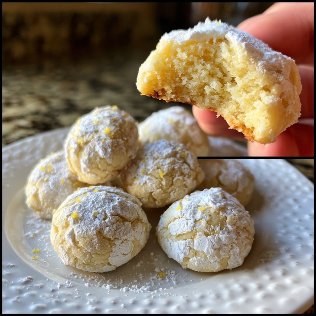 Lemon Crinkle Cookies - Herbs & Flour