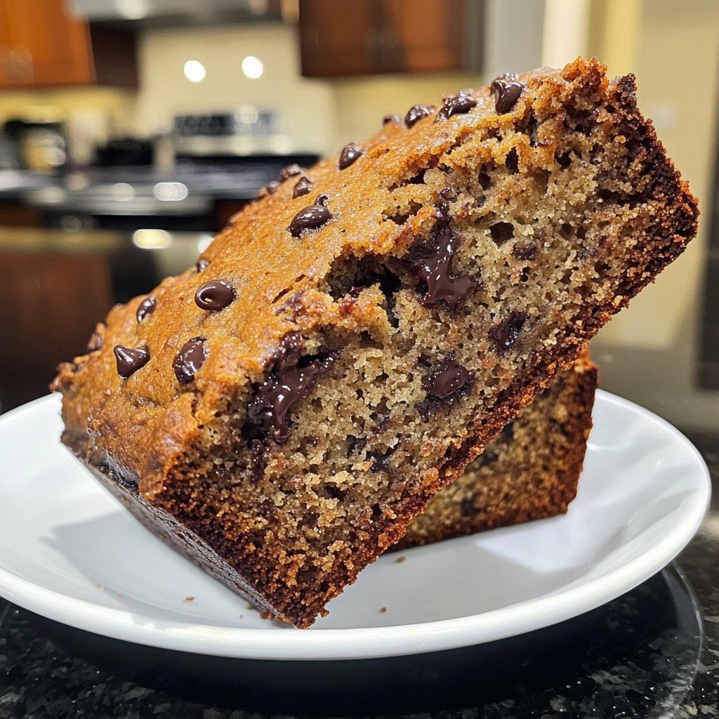 Banana Bread with Mini Chocolate Chips Recipe