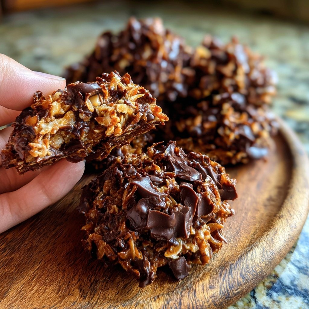 Chocolate Coconut Peanut Clusters