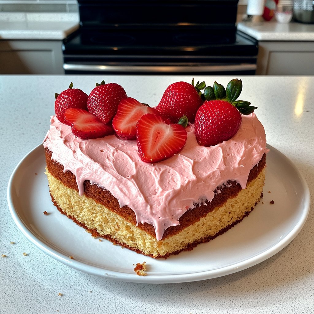 Valentines Heart Cake Easy