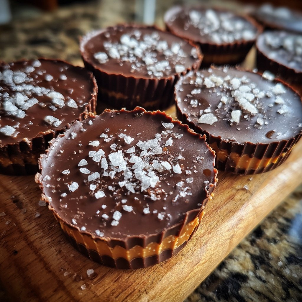 Homemade Reese’s Cups with Sea Salt